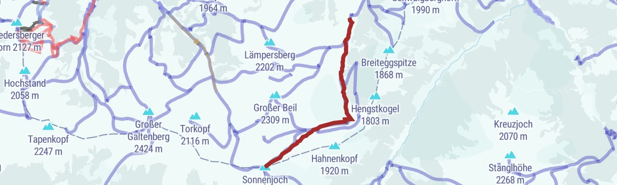 Route map: Sonnjoch